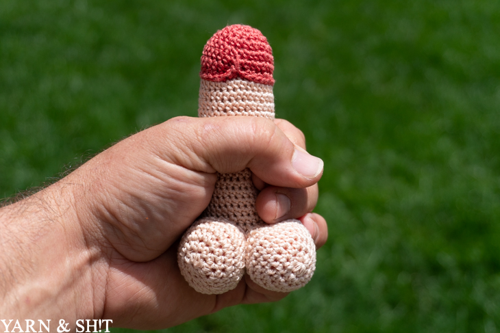 how to crochet a penis stress ball